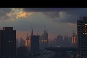 墨色江湖封面，水墨笔锋下的剑客剪影