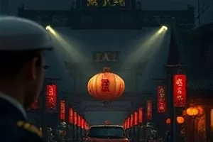 铁皮月亮封面，生锈铁皮屋顶上的圆月