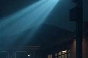 潮汐图书馆封面，涨潮时的海边书架
