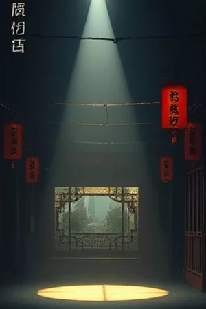 第七号放映厅单元剧封面，红色放映机光束